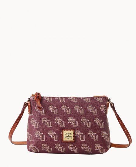 Dooney Collegiate Florida State Crossbody Pouchette FLORIDA STATE ID-OLEQeDO2 - Click Image to Close