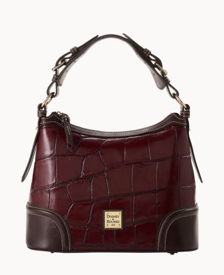 Dooney Denison Hobo Bordeaux ID-FG8Zwvuh - Click Image to Close