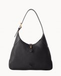 Dooney Florentine Crescent Hobo Black Black ID-5DllPlg0