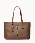 Dooney Henrys Zip Top Tote Taupe ID-Rkmsza65