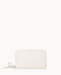 Dooney Henrys Zip Around Wristlet White ID-93n504T3