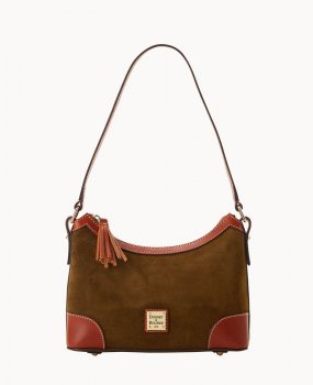 Dooney Suede Shoulder Bag Olive ID-5inTv2hh