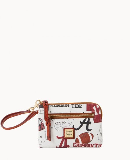 Dooney Collegiate University of Alabama Zip Around Wristlet White Multi ID-sjkjpDwX - Click Image to Close