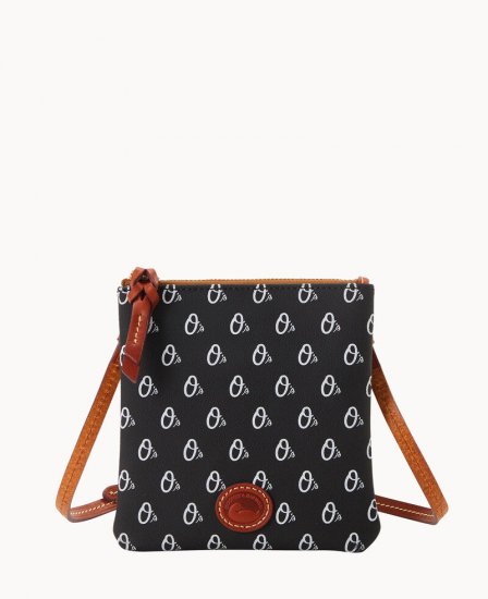 Dooney MLB Orioles Small North South Top Zip Crossbody Orioles ID-IvFBtANw - Click Image to Close