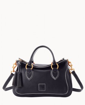 Dooney Florentine Medium Satchel Navy ID-NL6LRE8W