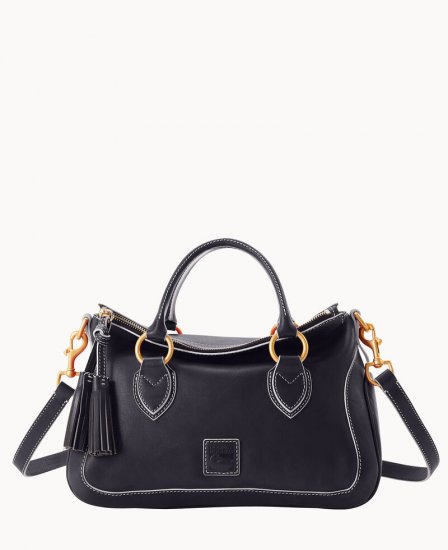 Dooney Florentine Medium Satchel Navy ID-NL6LRE8W - Click Image to Close