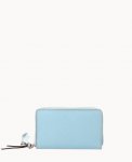 Dooney Henrys Zip Around Wristlet Turquoise ID-6fNIjLeI