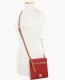 Dooney Pebble Grain Double Zip Tassel Crossbody Red ID-hc4YcQBl