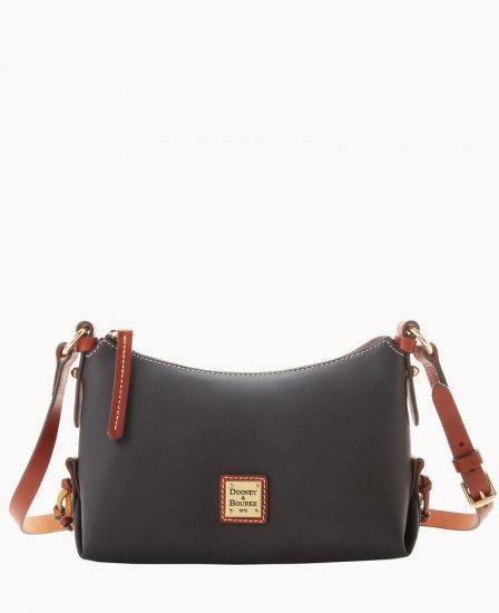 Dooney Penrose Hobo Crossbody 22 Black ID-HXwBuJr2 - Click Image to Close