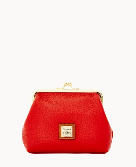 Dooney Pebble Grain Large Framed Purse Red ID-sHwrRAR3 - Click Image to Close