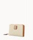 Dooney Pebble Grain Medium Zip Around Wallet Bone ID-KuY9OeeY