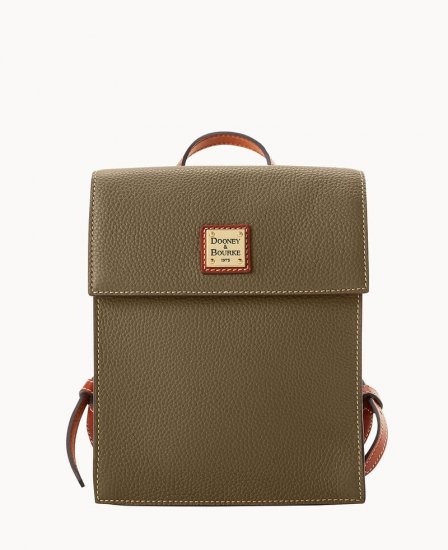 Dooney Pebble Grain Backpack Olive ID-oAJFbxIJ - Click Image to Close