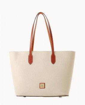 Dooney Pebble Grain Large Tote Bone ID-gUXqrB6W