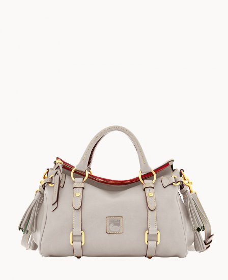 Dooney Florentine Mini Satchel Ecru ID-PxBWcf6u - Click Image to Close