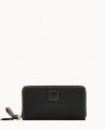 Dooney Florentine Large Zip Around Wristlet Black Black ID-dT0ZwyYF