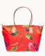 Dooney Roberta Pieri Flower Classic Large Robertina Tote Red ID-VOA8vECp