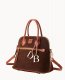 Dooney Suede Domed Satchel Brown Tmoro ID-FcmTPsKw