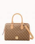 Dooney Maritime Barrel Satchel Brown ID-LRsjDN6G