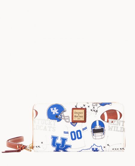 Dooney Collegiate Kentucky Large Zip Around Wristlet U OF KENTUCKY ID-AdGjFovb - Click Image to Close