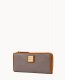 Dooney Pebble Grain Zip Clutch Taupe ID-t8fNObTn