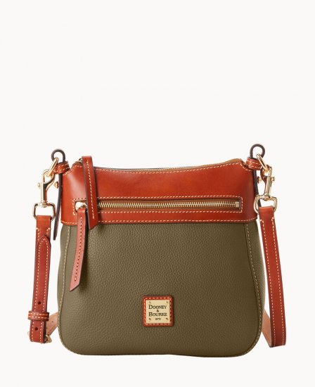 Dooney Pebble Grain Crossbody 25 Olive ID-ndcIguyo - Click Image to Close