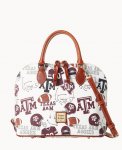 Dooney Collegiate Texas Achr(38)M Zip Zip Satchel Texas A&M ID-6PkiLFyJ