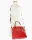 Dooney Pebble Grain Large Domed Satchel Red ID-dd71JLp6