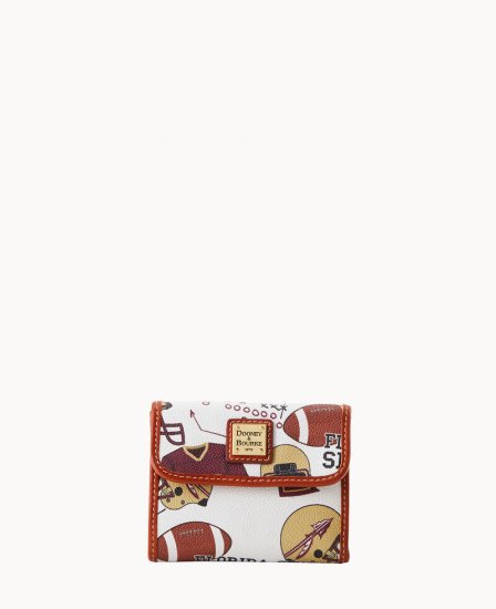 Dooney Collegiate Florida State Flap Credit Card Wallet FLORIDA STATE ID-ZPGh3dks - Click Image to Close