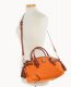 Dooney Pebble Grain Medium Mail Satchel Clementine ID-lCd3YR7F