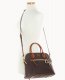 Dooney Pebble Grain Large Domed Satchel Brown Tmoro ID-EDDCePPM