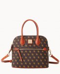 Dooney Gretta Domed Satchel Brown Tmoro ID-HozULwqD