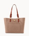 Dooney Ostrich Tammy Tote Light Taupe ID-82ZMNni3