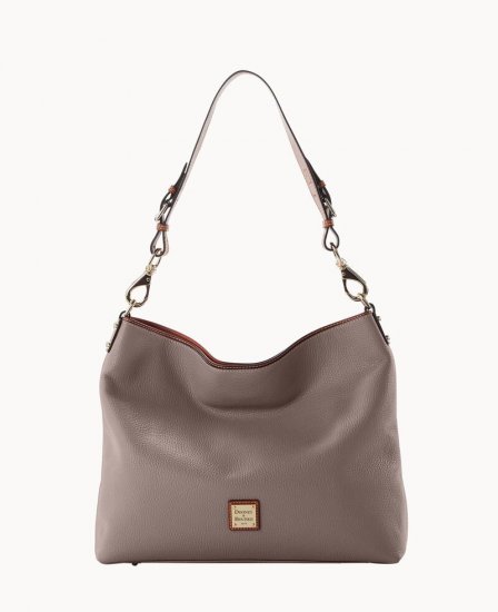 Dooney Pebble Grain Extra Large Courtney Sac Taupe ID-MUlHDtng - Click Image to Close