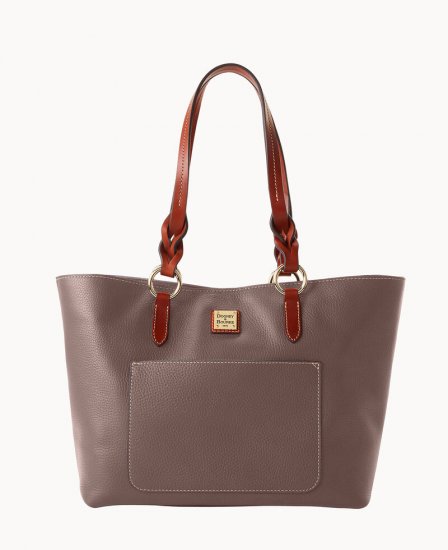 Dooney Pebble Grain Tammy Tote Taupe ID-Bly0QIu8 - Click Image to Close