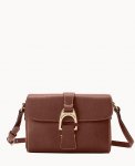 Dooney Saffiano Kyra Crossbody Amber ID-qQMs3SIW