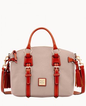 Dooney Pebble Grain Bristol Satchel Oyster ID-m2gbkiBF