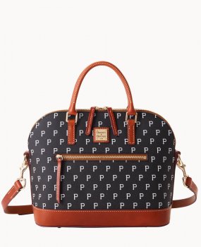 Dooney MLB Pirates Domed Zip Satchel PIRATES ID-L3fIUVQK