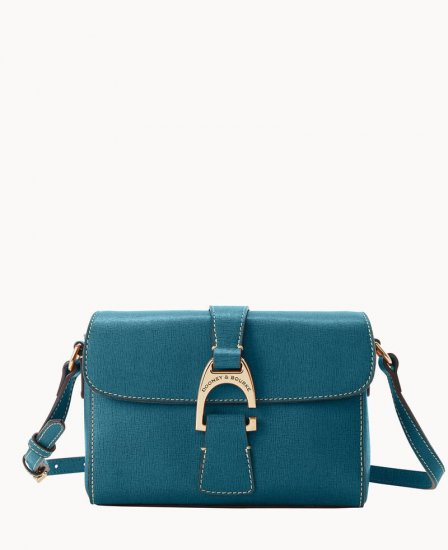 Dooney Saffiano Kyra Crossbody Deep Teal ID-tJJihlaz - Click Image to Close