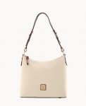 Dooney Pebble Grain Hobo Bone ID-rDjkoCDc