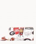 Dooney Collegiate Georgia Large Zip Around Wristlet Georgia ID-77ix1SX8