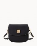 Dooney Pebble Grain Saddle Bag Black Black ID-NNFxefQs