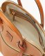 Dooney Pebble Grain Domed Satchel Caramel ID-an0Jj4oA