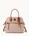 Dooney Pebble Grain Domed Satchel Oyster ID-Quyi0kv4