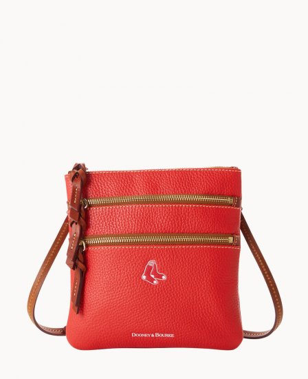 Dooney MLB Red Sox N S Triple Zip Crossbody RED SOX ID-J9fQKpkb - Click Image to Close