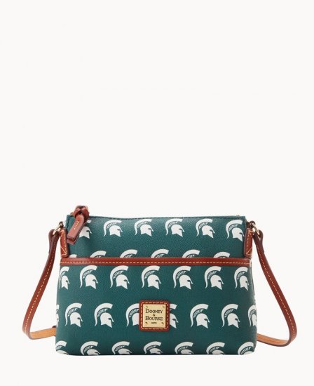 Dooney Collegiate Michigan State Ginger Crossbody MICHIGAN STATE ID-Z3A7vk4G - Click Image to Close