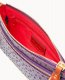 Dooney Ostrich Double Zip Wristlet Plum Wine ID-gGWRPGHA