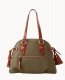 Dooney Pebble Grain Domed Satchel Olive ID-1dvYcTeZ