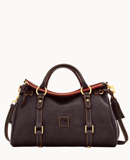 Dooney Florentine Large Satchel Brown Tmoro ID-Q4qmRyFq - Click Image to Close