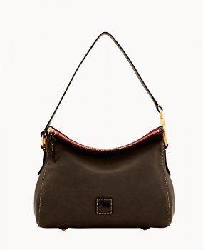 Dooney Florentine Laurel Hobo Brown Tmoro ID-DmD3cWA9