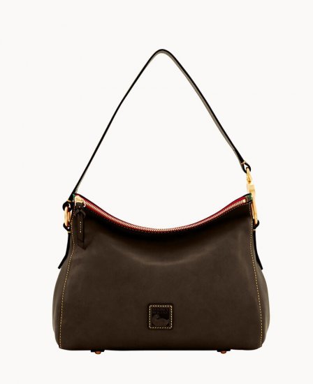 Dooney Florentine Laurel Hobo Brown Tmoro ID-DmD3cWA9 - Click Image to Close